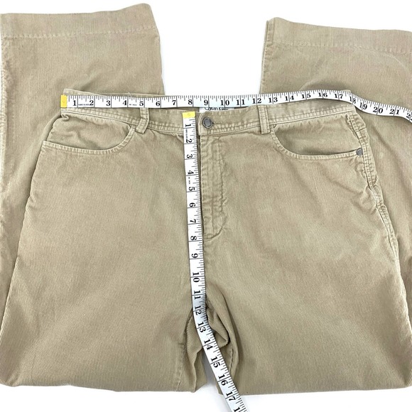 Calvin Klein Mens 36x30 Tan Corduroy Trouser Flat Front Straight Leg - Picture 9 of 9